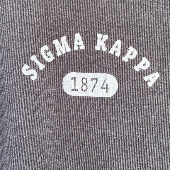 Sigma Kappa Sorority  Waffle Grey  Long Sleeved  Super Warm SIZE L - Picture 2 of 8